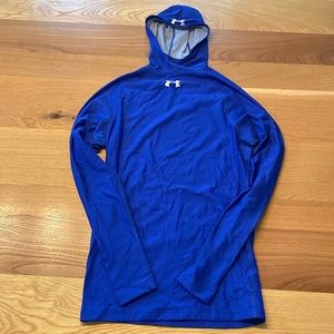 Men’s blue medium under armour winter gear with hood